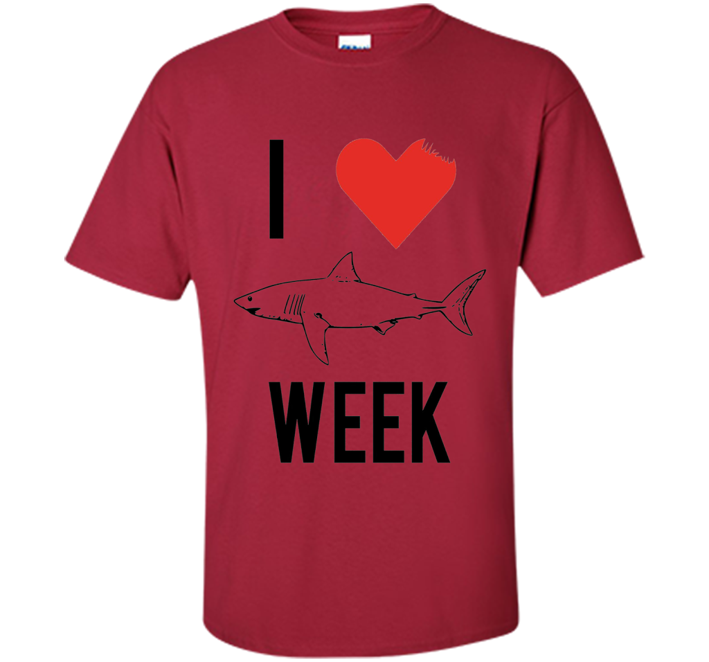 I Love Shark Shirt shirt Cardinal