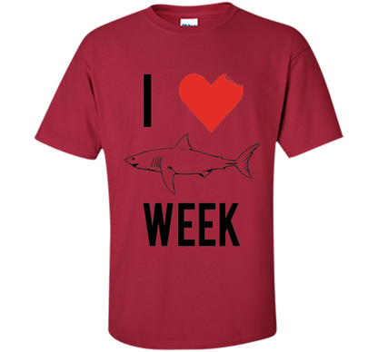 I Love Shark Shirt shirt Cardinal