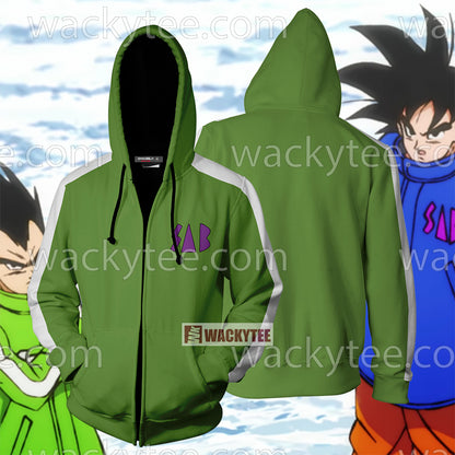 Dragon Ball SAB Vegeta And Goku Cosplay Zip Up Hoodie Jacket Goku