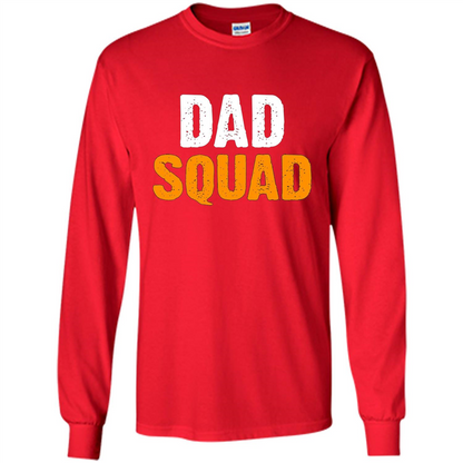 Fathers day T-shirt DAD Squad Funny T-Shirt Red