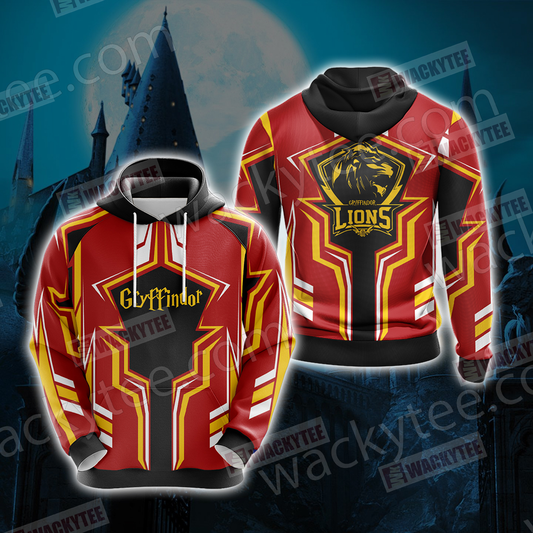 Harry Potter Hogwarts Castle - Gryffindor House Wacky Style New Collection Unisex 3D Hoodie