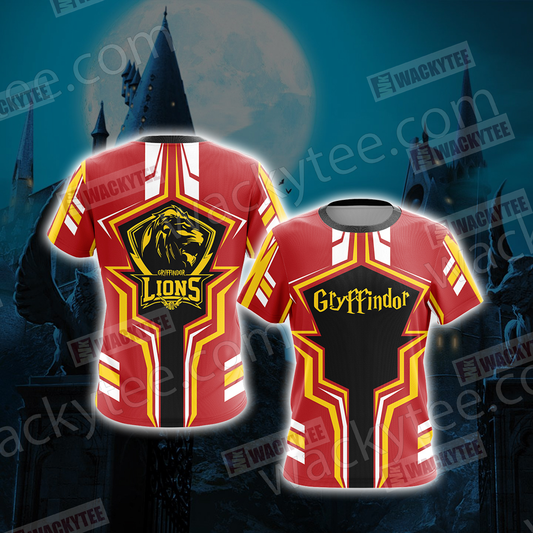 Harry Potter Hogwarts Castle - Gryffindor House Wacky Style New Collection Unisex 3D T-shirt T-shirt