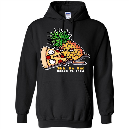 Pizza. Shh, No One Needs To Know T-shirt Black