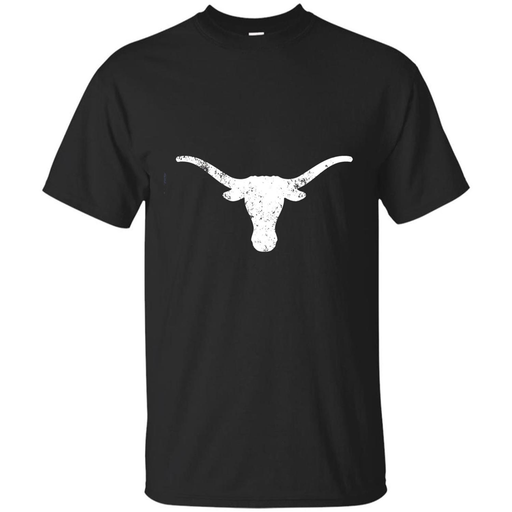 Texas Longhorn Distressed T-Shirt Texas Cowboy State T-shirt Black