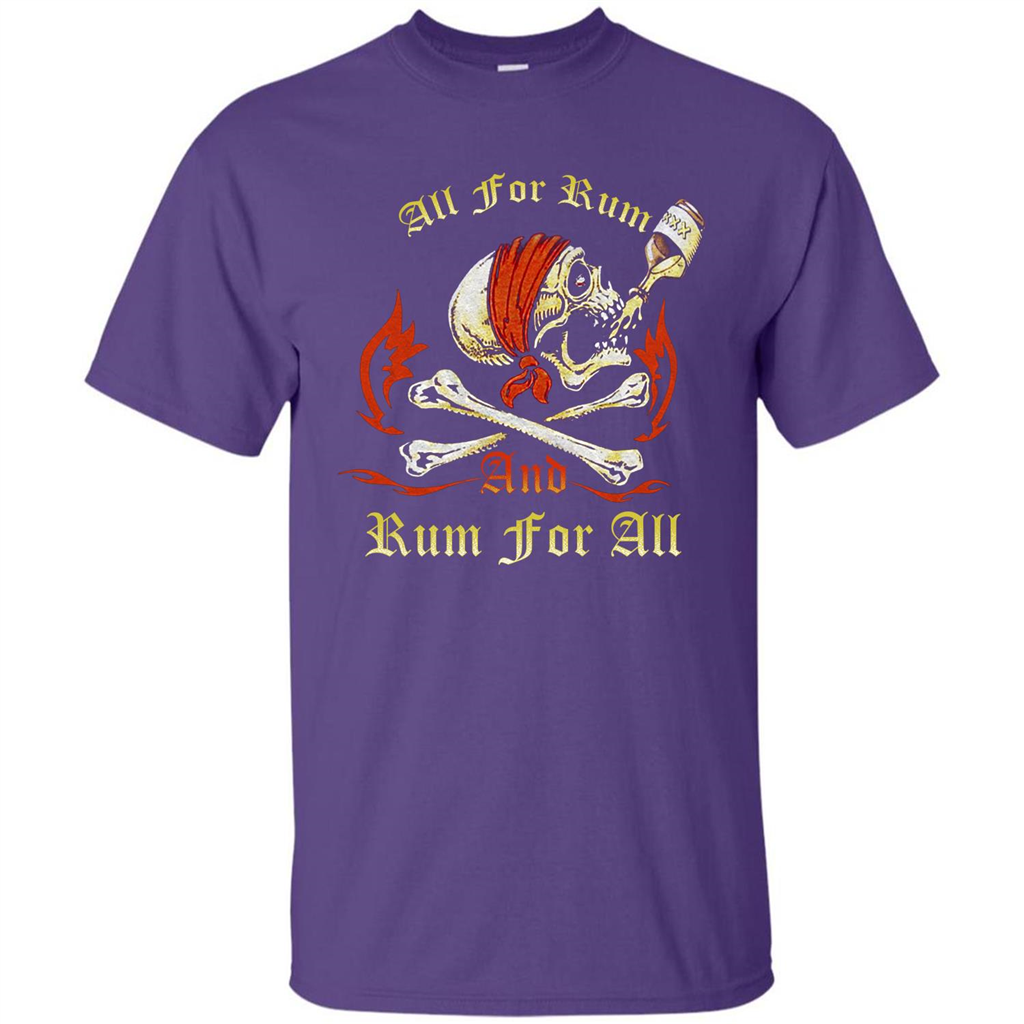 Rum T-shirt All for Rum And Rum For All T-shirt Purple