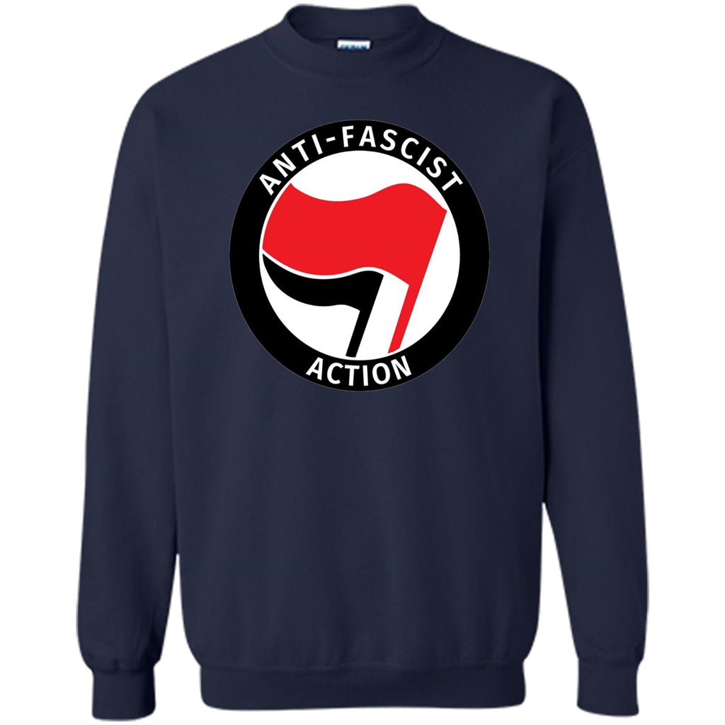 Anti - Fascist Action T-shirt Navy