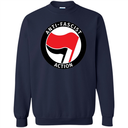 Anti - Fascist Action T-shirt Navy