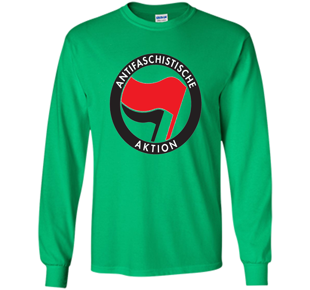Antifa Logo Antifa Flag Anti Fascist T-shirt Irish Green