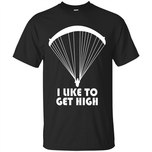 Paratrooper T-shirt I Like To Get High T-shirt Black