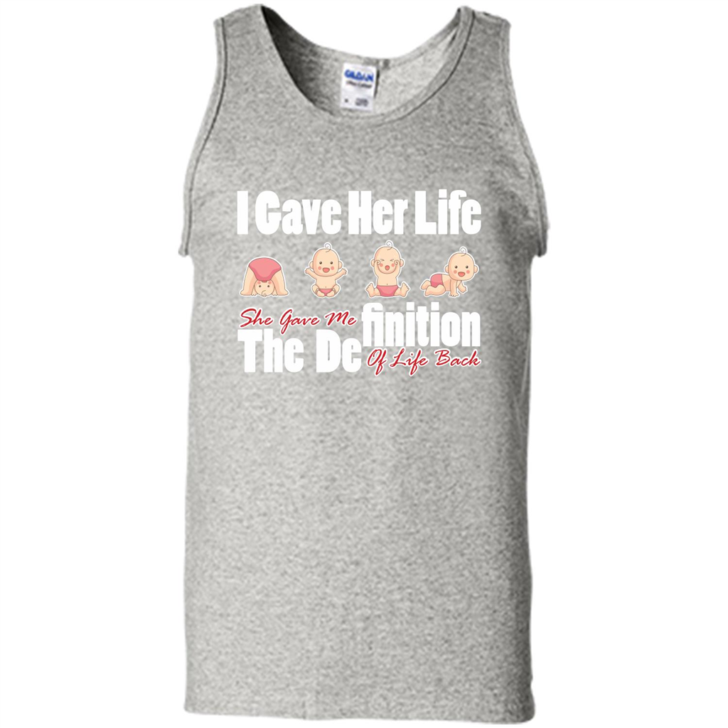 Mommy T-shirt I Gave Her Life. She Gave Me The Definition Of Life Back Ash