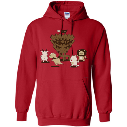 Game Of Musical Thrones Characters T-shirt Red