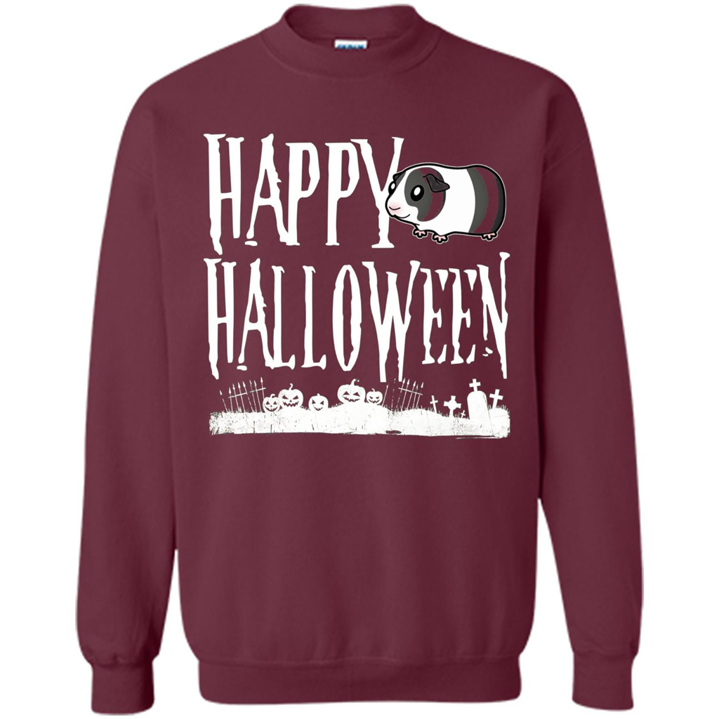 Happy Halloween Guinea Pig T-shirt Maroon