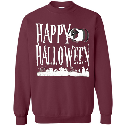Happy Halloween Guinea Pig T-shirt Maroon
