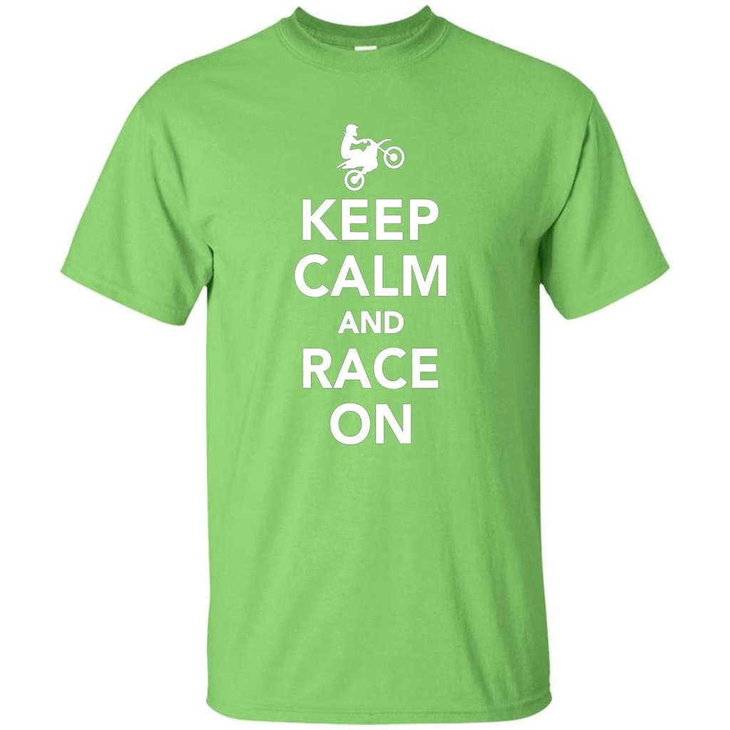 Keep Calm And Race On Motorcross T-shirt