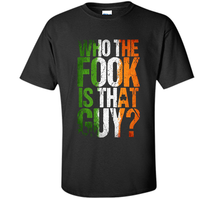Boxing T-shirt Who The Fook Is That Guy Black