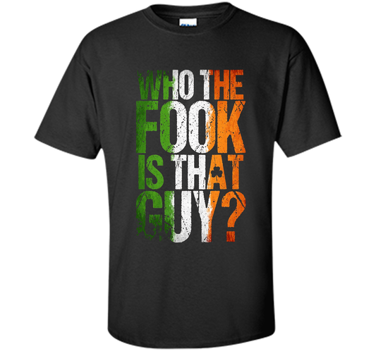 Boxing T-shirt Who The Fook Is That Guy Black