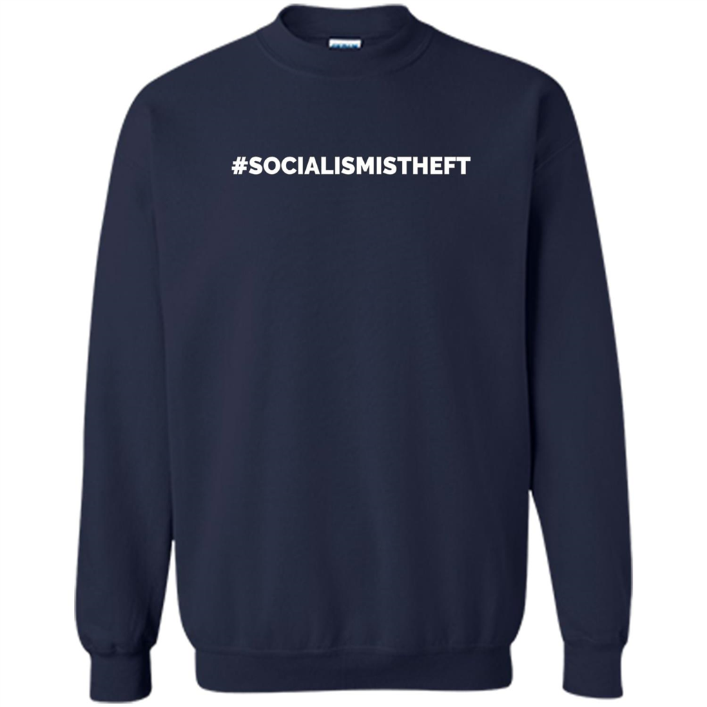 Socialism is Theft T-shirt Navy