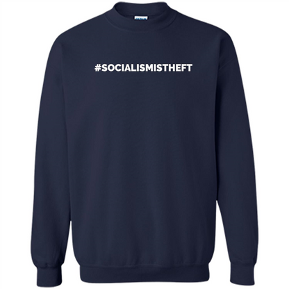 Socialism is Theft T-shirt Navy