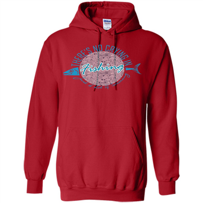 Fishing T-shirt No Crying Fishing Red