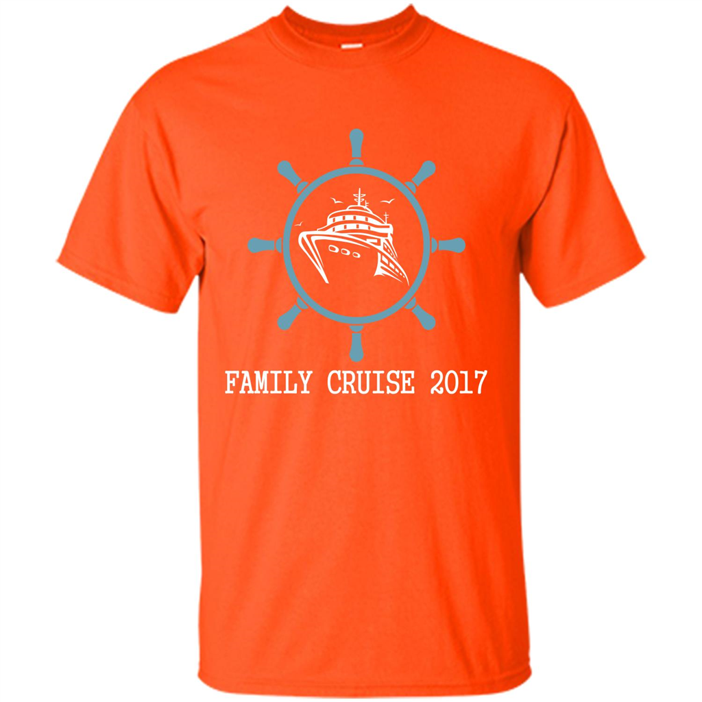 Family T-shirt Family Cruise 2017 Orange