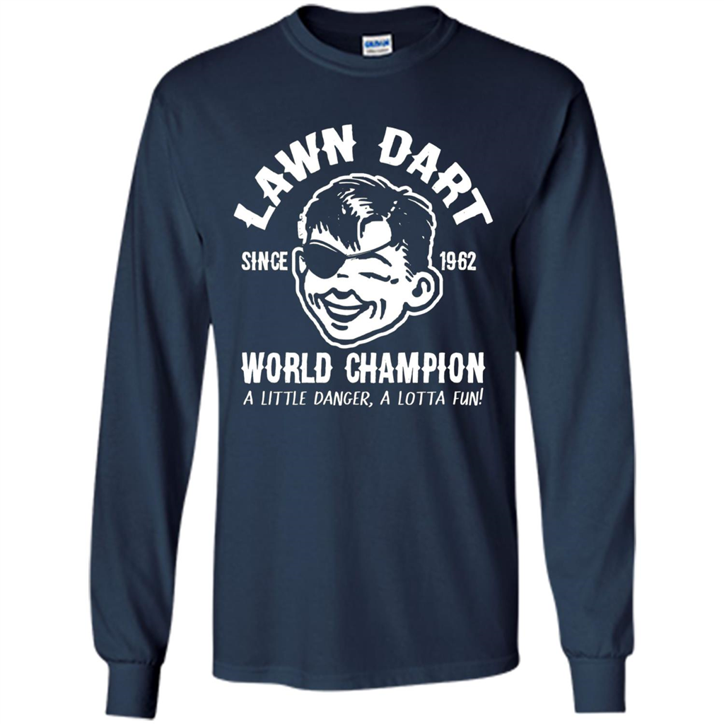 Lawn Dart Since 1962 World Champion Backyard Game T-shirt Navy