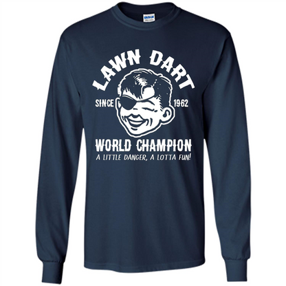 Lawn Dart Since 1962 World Champion Backyard Game T-shirt Navy