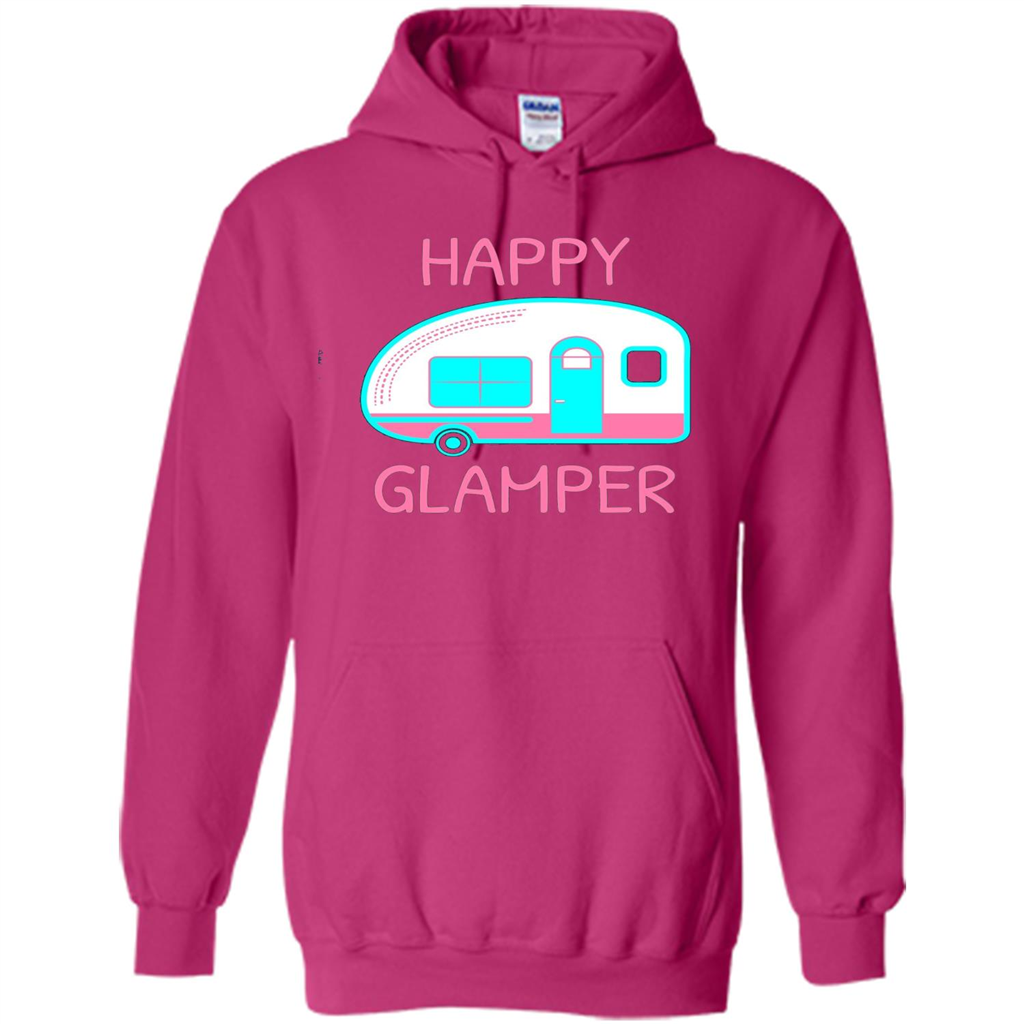 Happy Glamper - Glamping Camping Gift Idea T-Shirt Heliconia