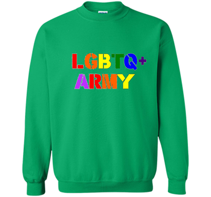 LGBTQ+ Army T-Shirt cool shirt Irish Green