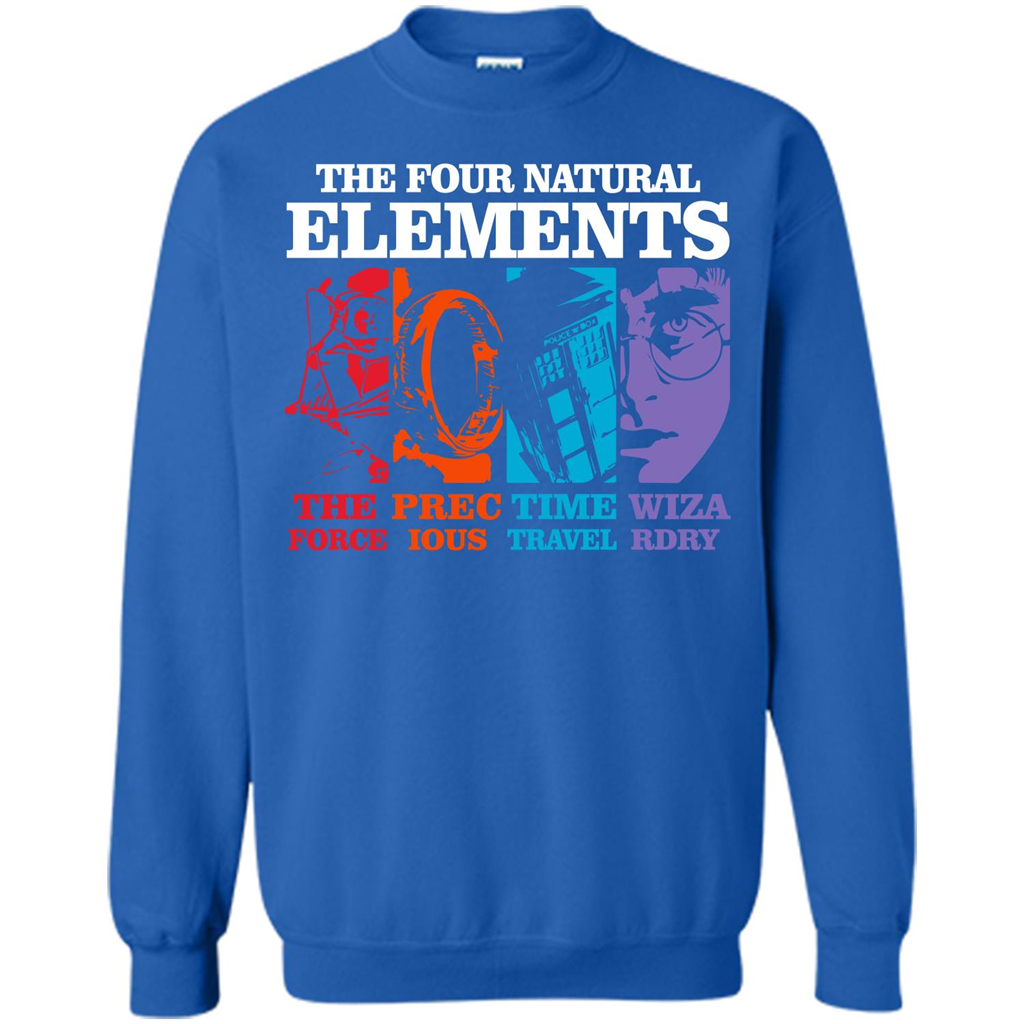 Movie T-shirt The Four Natural Elements T-shirt Royal
