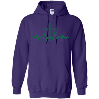Christian ECG T-shirt Purple