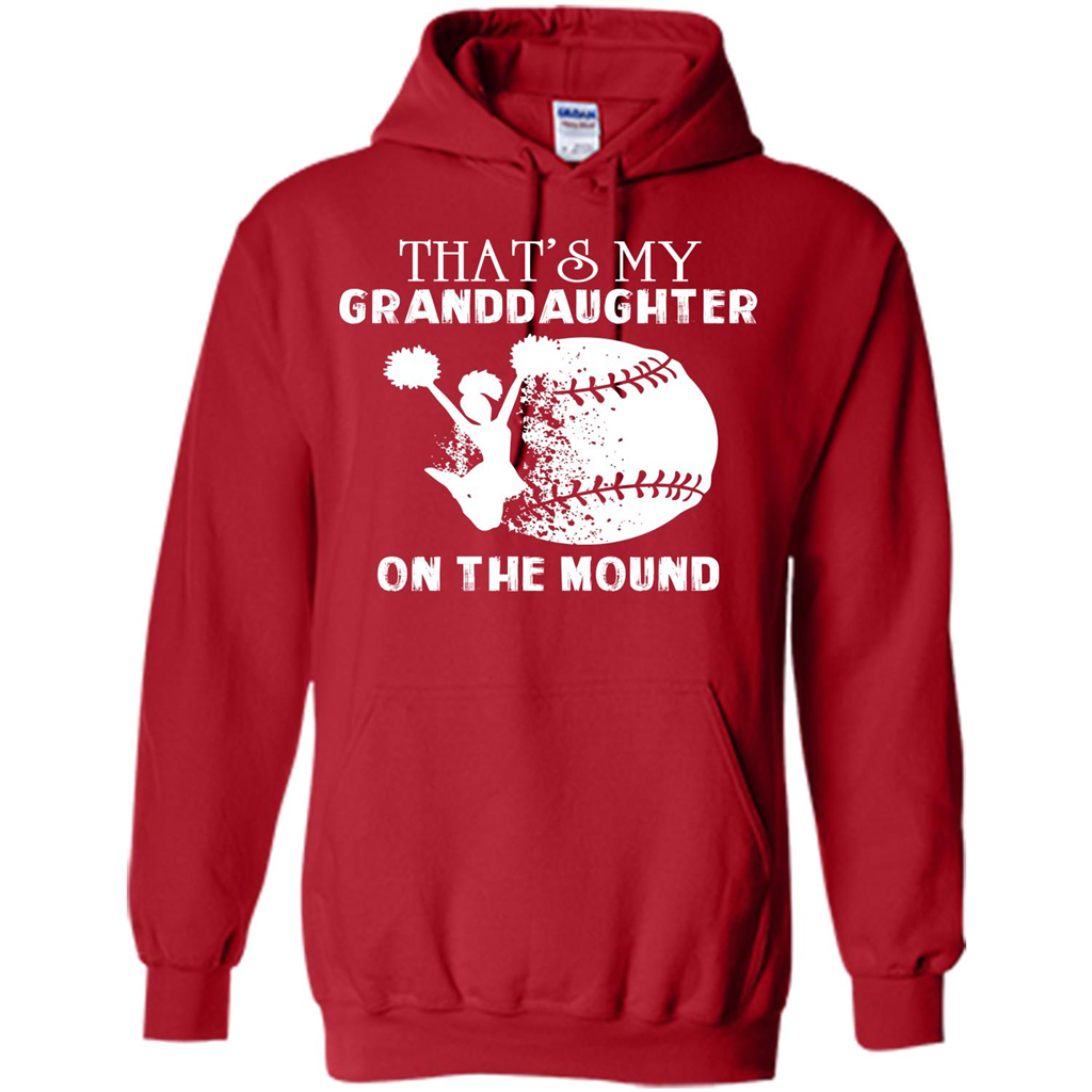 Baseball T-shirt That’s My Granddaughter On The Mound Red