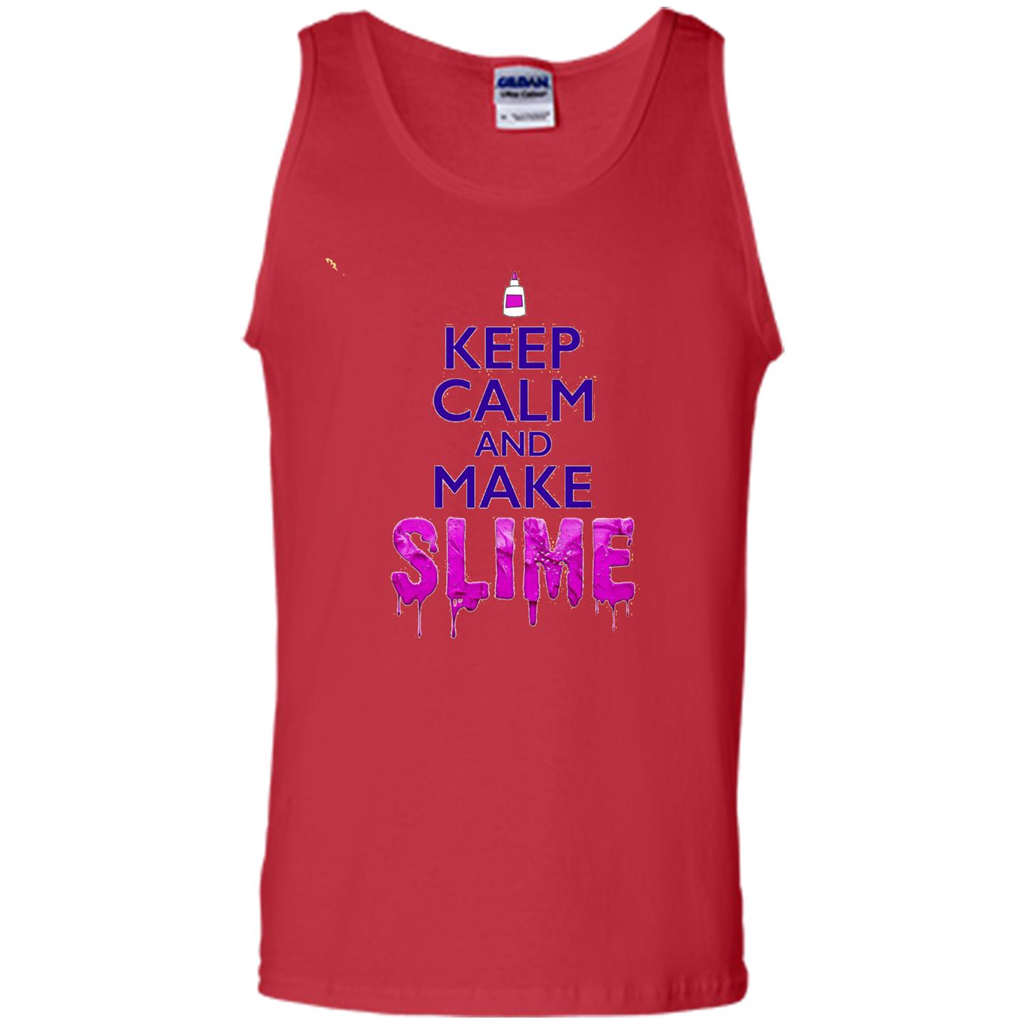Keep Calm And Make Slime T-shirt Red