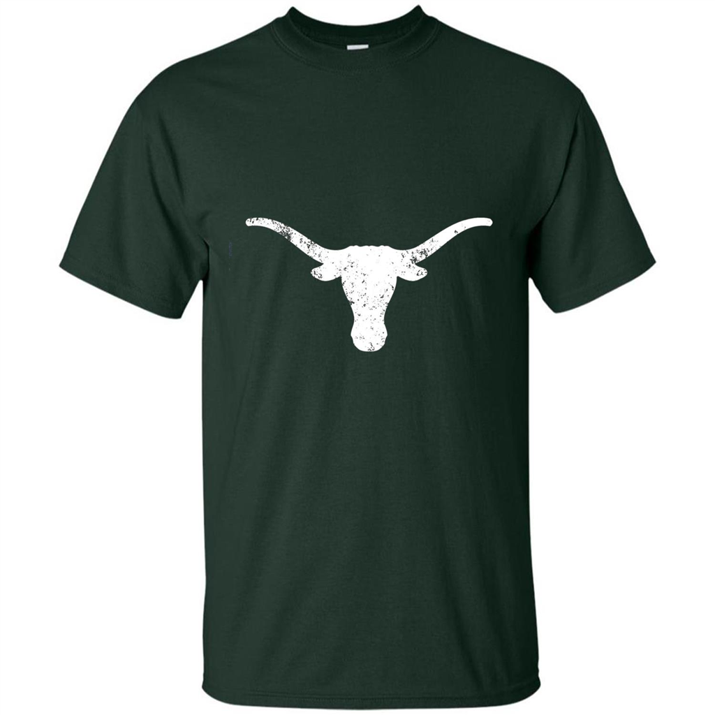 Texas Longhorn Distressed T-Shirt Texas Cowboy State T-shirt Forest Green