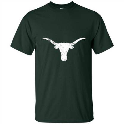 Texas Longhorn Distressed T-Shirt Texas Cowboy State T-shirt Forest Green