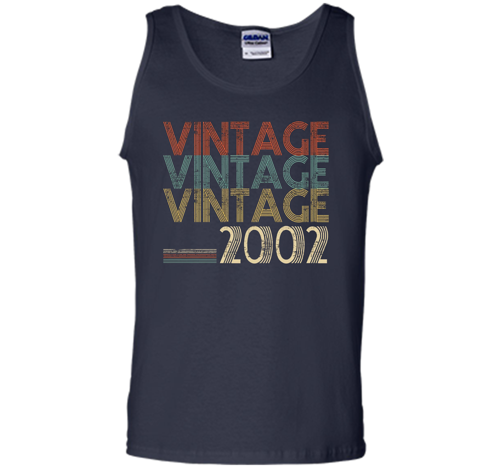 Retro Classic Vintage 2002 - 15th Gift 15 Yrs Years Old cool shirt Navy