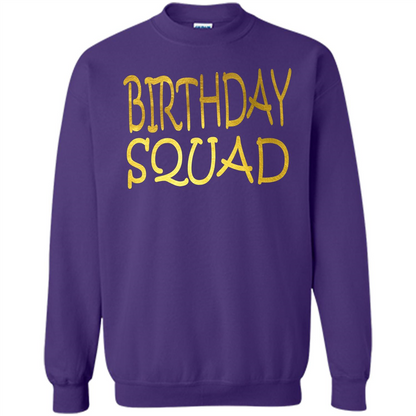 Birthday Squad T-shirt Purple