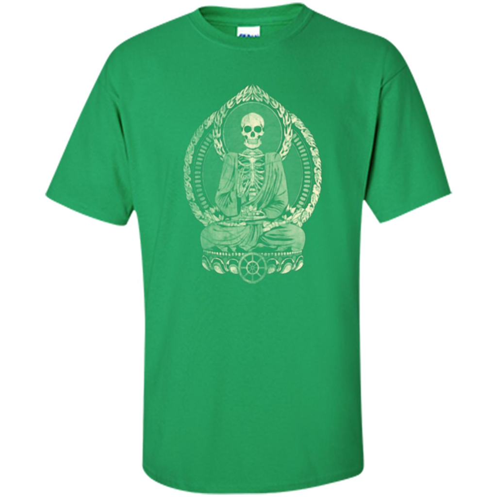 Starving Buddha - Weathered Halftone T-shirt Irish Green