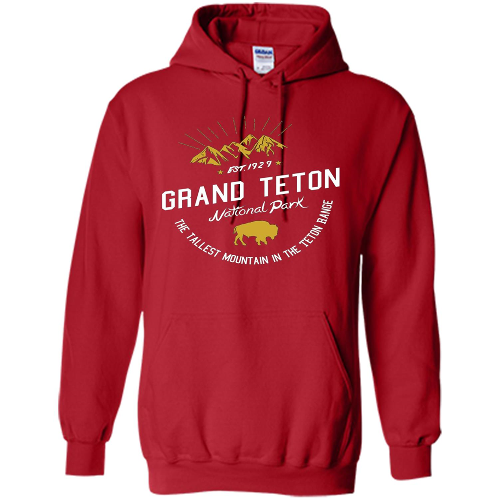 Grand Teton National Park T-shirt Red