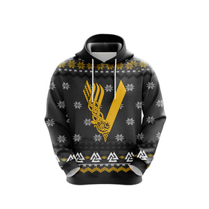 Vikings Knitting Style Unisex 3D Hoodie