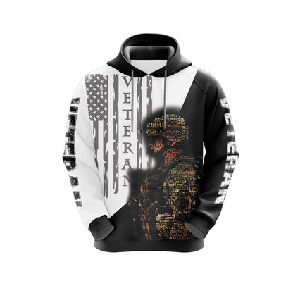 Veteran New Look Unisex 3D Hoodie
