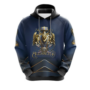 World Of Warcraft - Alliance races creste Unisex 3D Hoodie