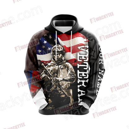 Veteran (Customized Name) Unisex 3D Hoodie