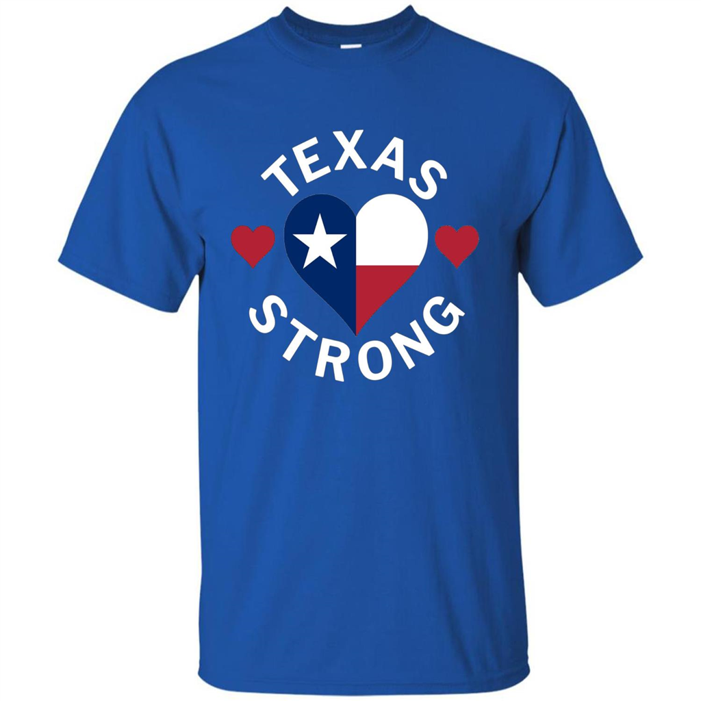 Texas Strong Hurricane Harvey Heart 2017 T-shirt Royal