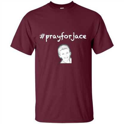 Pray for Jace T-shirt Maroon