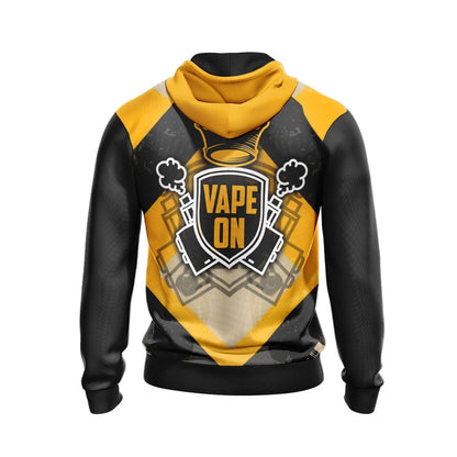 Vape On Eat Sleep Vape Repeat Unisex 3D Hoodie