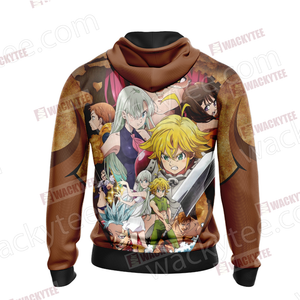 The Seven Deadly Sins Characters 3D Hoodie