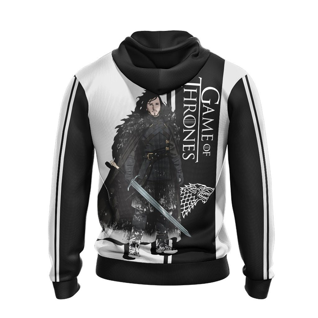 Game Of Thrones - Jon Snow Character 3D Hoodie