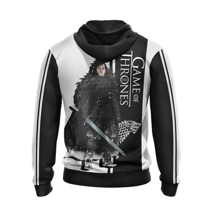 Game Of Thrones - Jon Snow Character 3D Hoodie