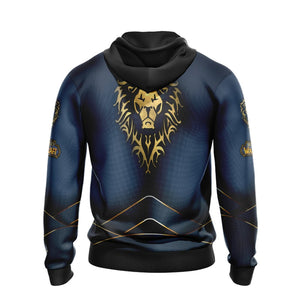 World Of Warcraft - Alliance races creste Unisex 3D Hoodie