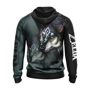 The Legend Of Zelda Link Wolf Unisex 3D Pullover Hoodie